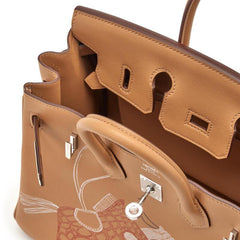 Hermès Biscuit Swift In and Out Birkin 25 Palladium Hardware, 2021