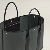 Hermès Militaire Canvas & Negonda Calfskin Tote