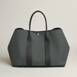 Hermès Militaire Canvas & Negonda Calfskin Tote