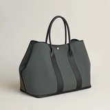 Hermès Militaire Canvas & Negonda Calfskin Tote