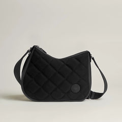 Hermès Woolycot Canvas & Swift Calfskin Messenger Bag
